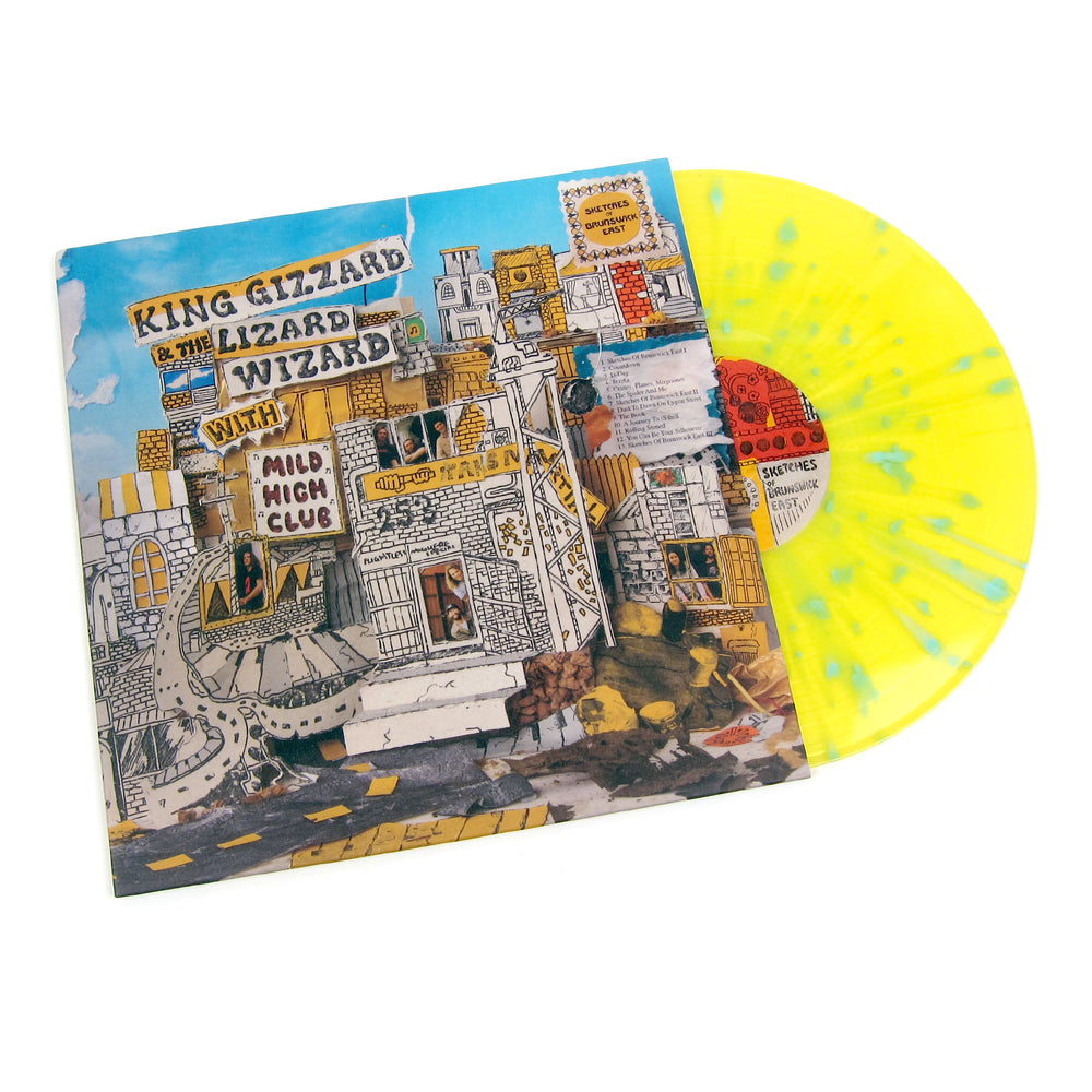 King Gizzard And The Lizard Wizard With Mild High Club: Sketches Of Brunswick East (Yellow / Blue Splatter Colored Vinyl) Vinyl LP