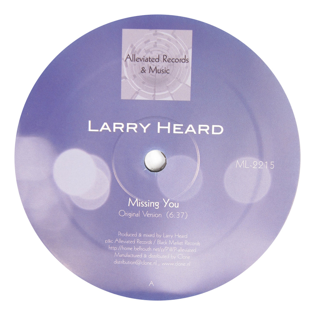 Larry Heard: Missing You Vinyl 12"