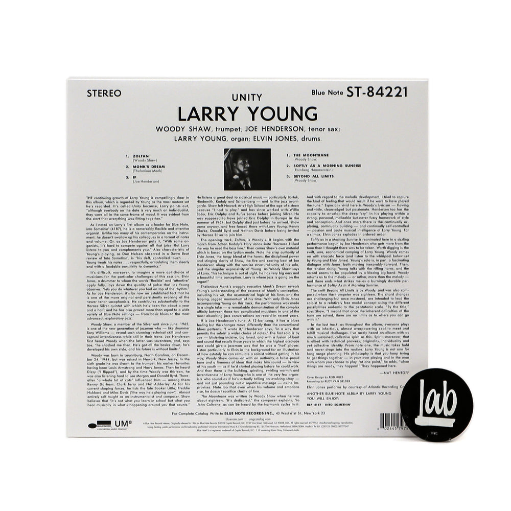 Larry Young: Unity (180g) Vinyl LP