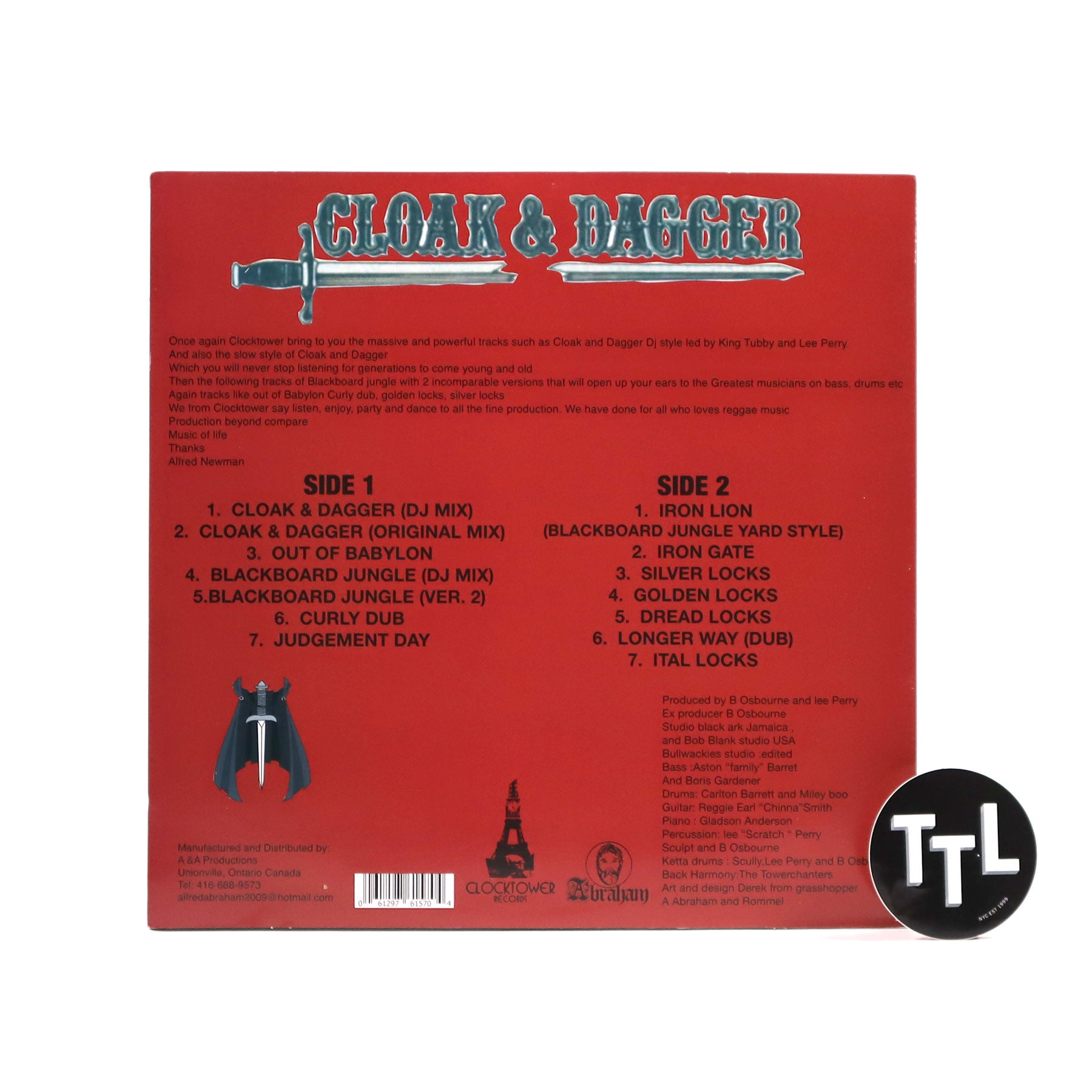 Lee Perry & King Tubby: Cloak & Dagger Vinyl LP – TurntableLab.com