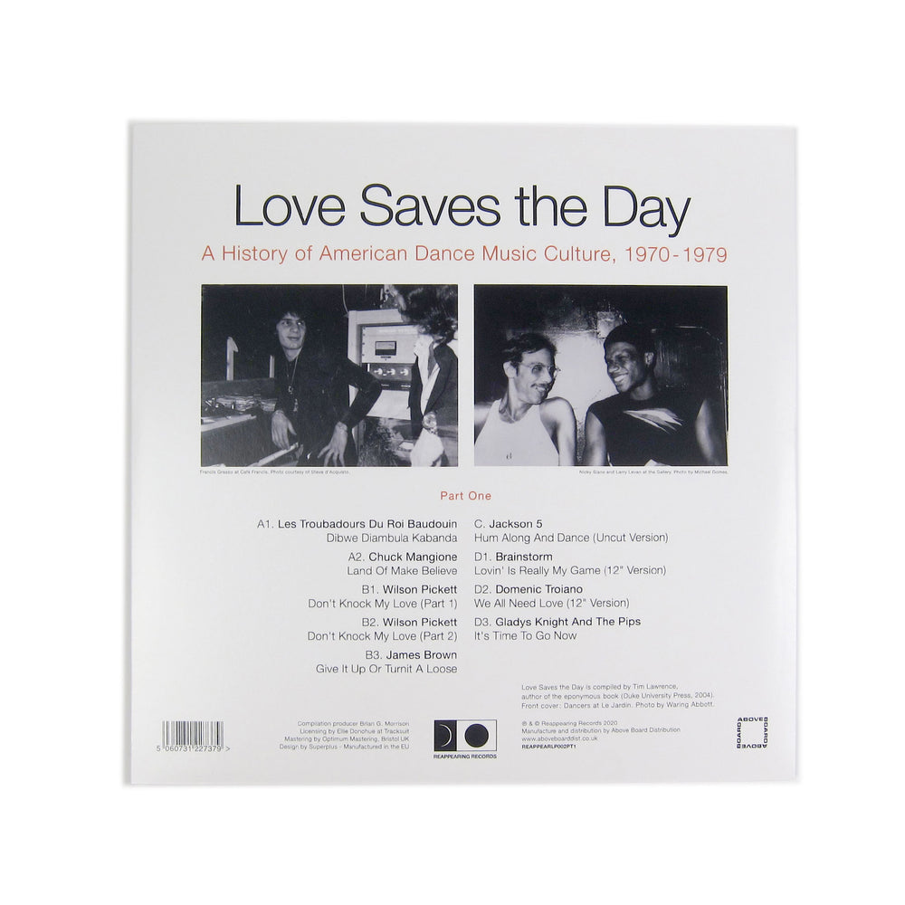 Reappearing Records: Love Saves The Day - A History Of American Dance Music Culture 1970-79 Part 1 Vinyl 2LP