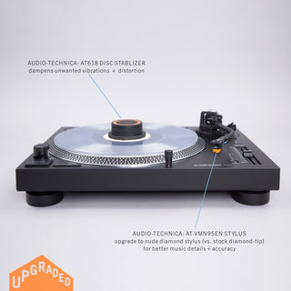 Audio-Technica: AT-LP120XBT-USB-BK Direct Drive USB Turntable w/ Bluetooth - Black - (Open Box Special)