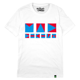Mad Decent: Nautical Flags Shirt - White