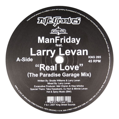 Man Friday feat. Larry Levan: Real Love Vinyl 12"