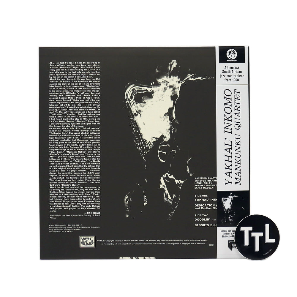 Mankunku Quartet: Yakhal Inkomo (South African Jazz) Vinyl LP