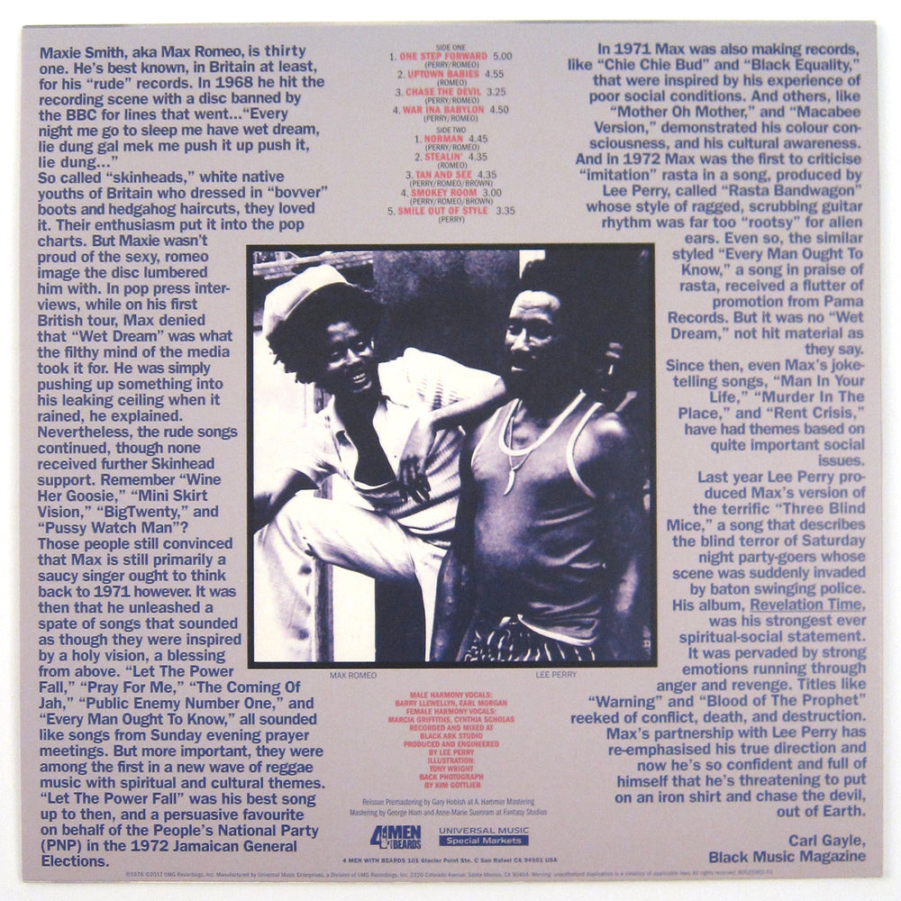 Max Romeo & The Upsetters: War Ina Babylon (Translucent Violet Colored Vinyl) Vinyl LP