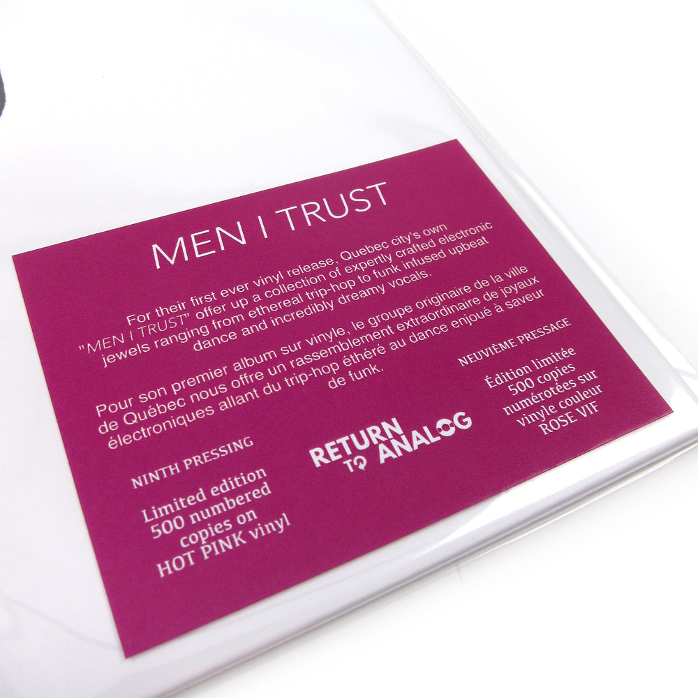 Men I Trust: Men I Trust (Hot Pink Colored Vinyl) Vinyl LP