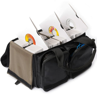 Magma: 45 Record Bag 150 for 7" Records - Black / Khaki (MGA43013)