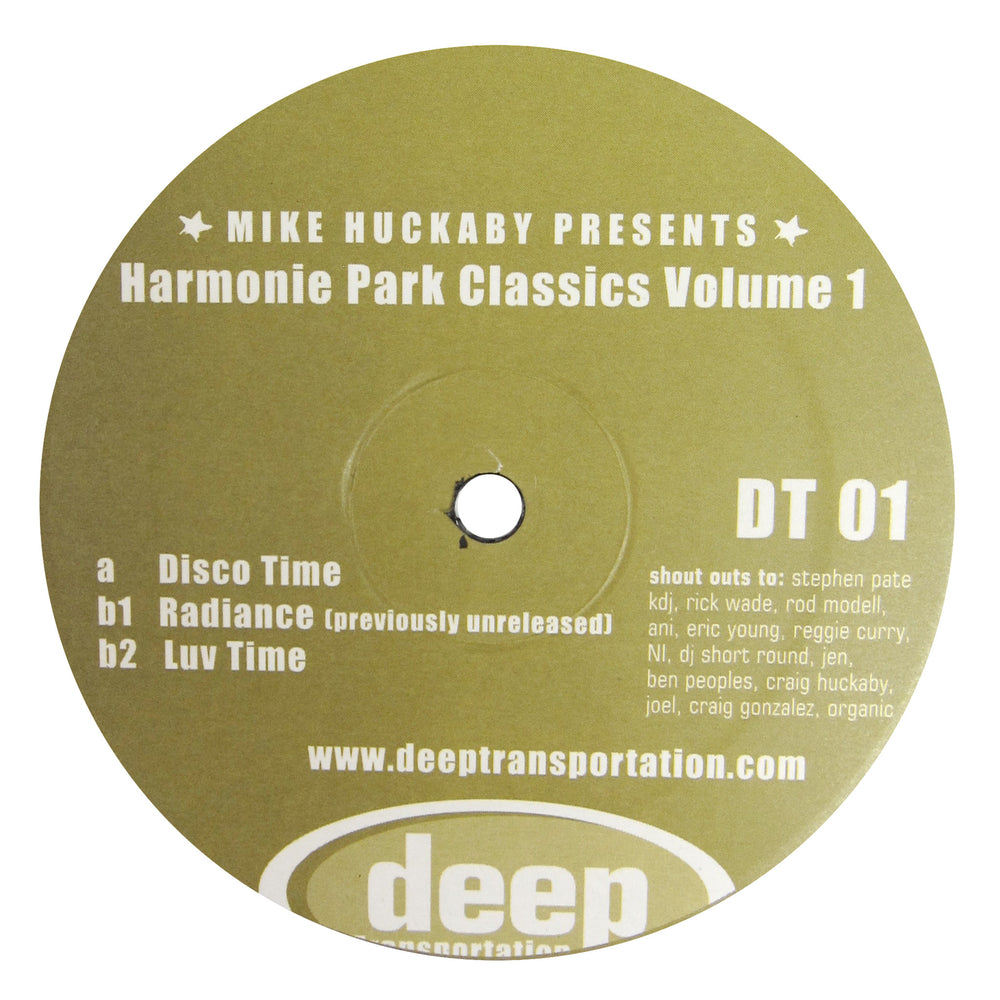 Mike Huckaby: Harmonie Park Classics Vol.1 Vinyl 12"