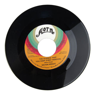 Milton Wright: The Silence That You Keep ./ P' Man Vinyl 7"