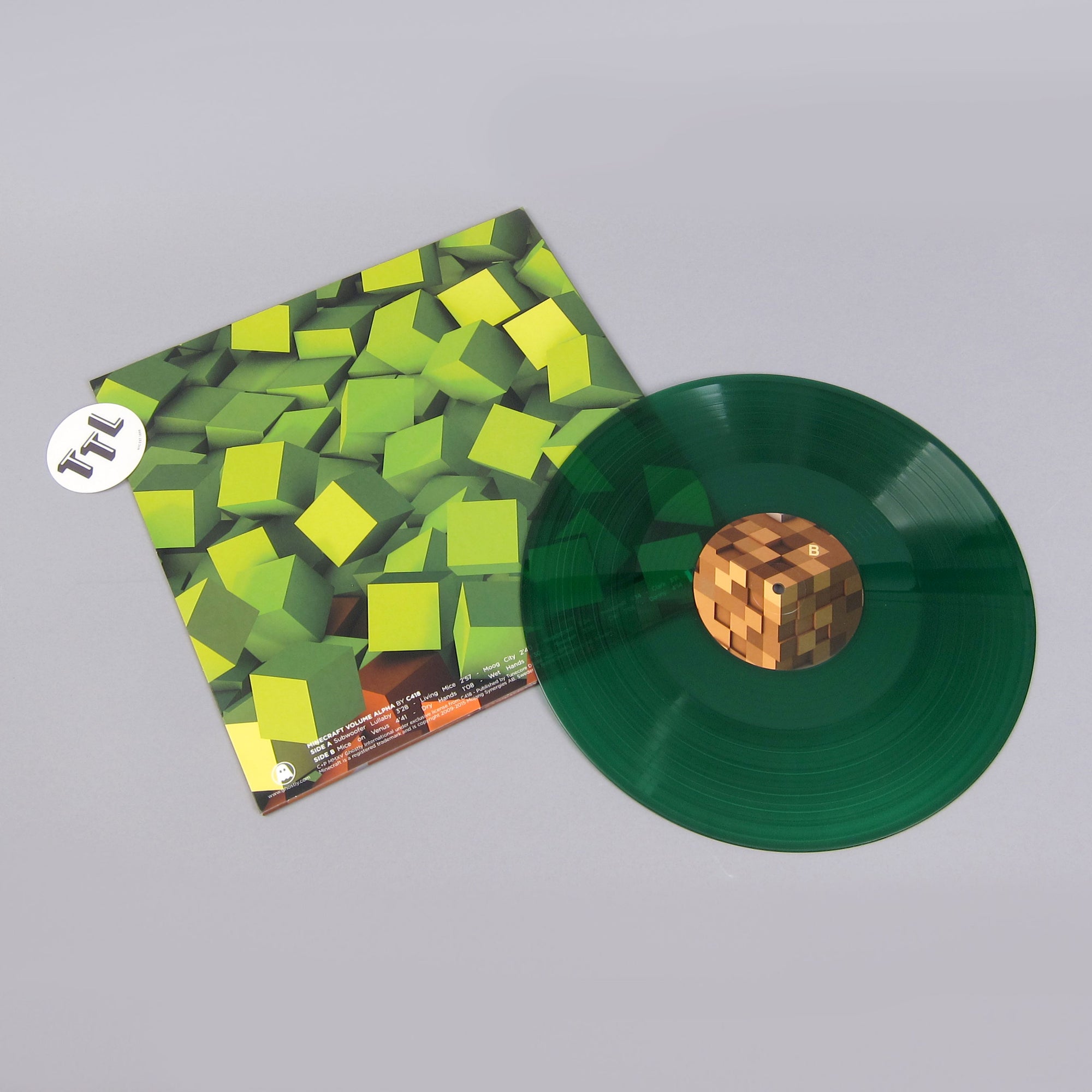 Minecraft Lp C418: Minecraft Volume Alpha (Green Colored Vinyl) Vinyl LP ...