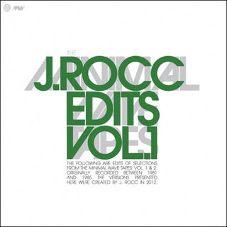 J Rocc: The Minimal Wave Tapes - Edits Vol. 1 12"
