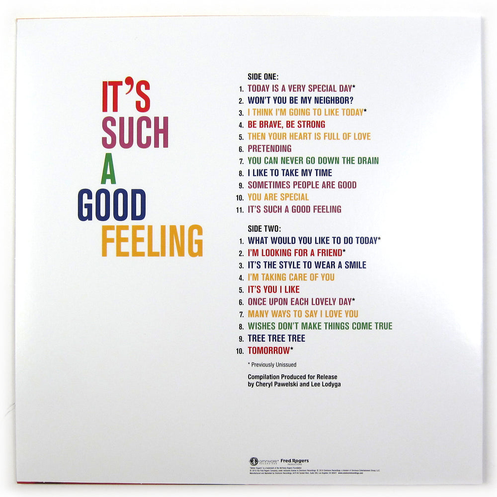 Mister Rogers: It's Such A Good Feeling - The Best Of Mister Rogers Vinyl LP