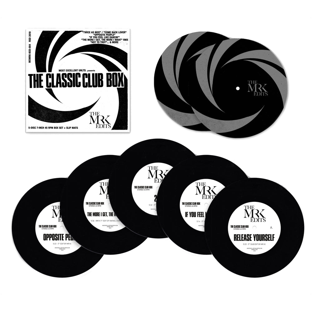 Mr. K: The Classic Club Box Vinyl 5x7"+Slipmats Boxset (Record Store Day)