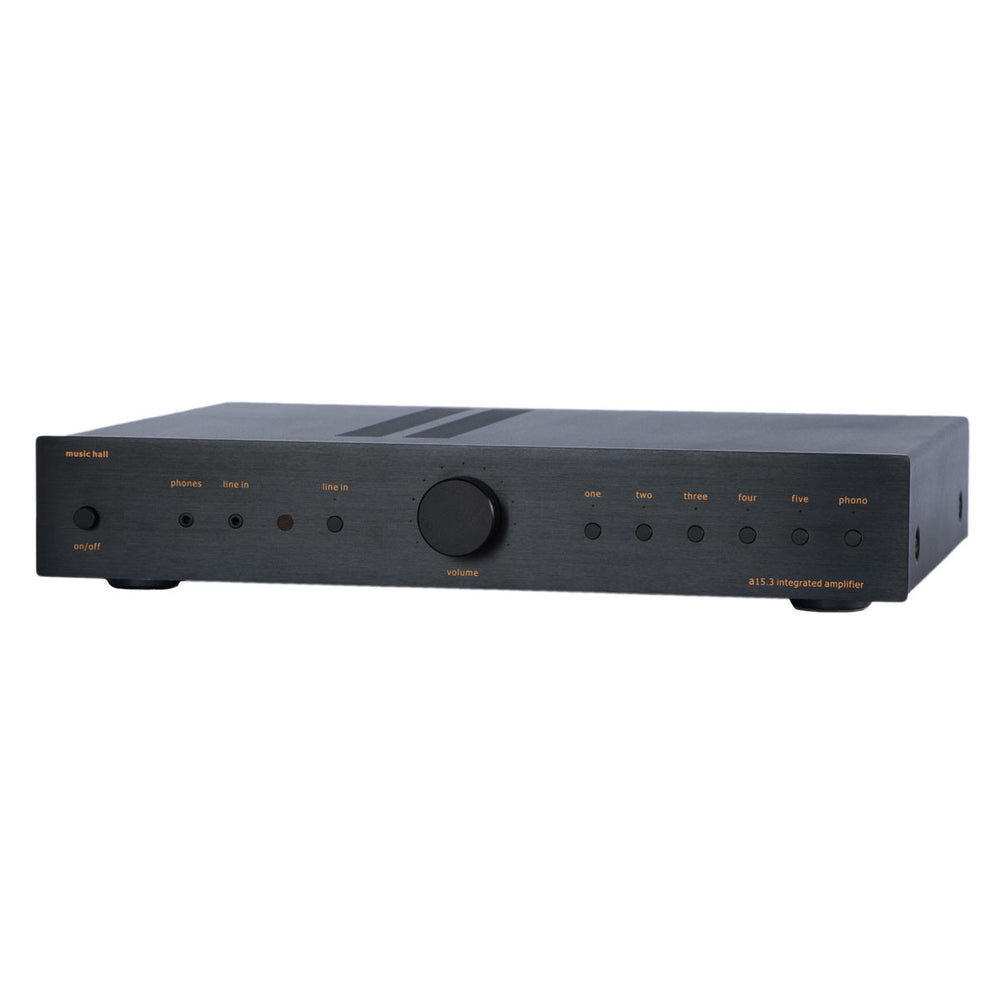 Music Hall: a15.3 Integrated Amplifier (Speaker Amp + Phono Stage) - Black