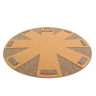 Music Hall: Aztec Blue Cork Record Mat detail