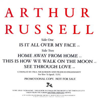 Arthur Russell: Is It All Over My Face 12"