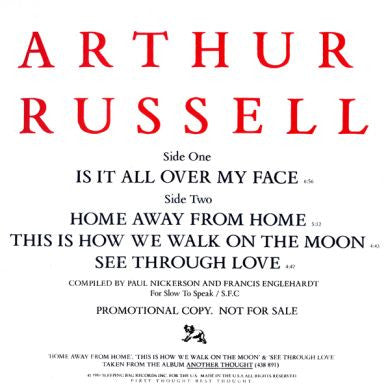 Arthur Russell: Is It All Over My Face 12"