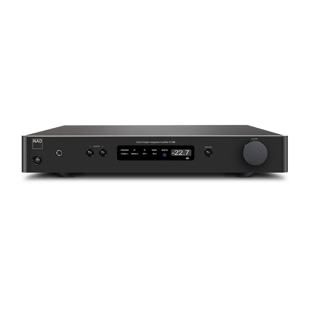 NAD: C338 Hybrid Digital Integrated Amplifier w/Chromecast, Bluetooth, Phono Preamp - (Open Box Speical)