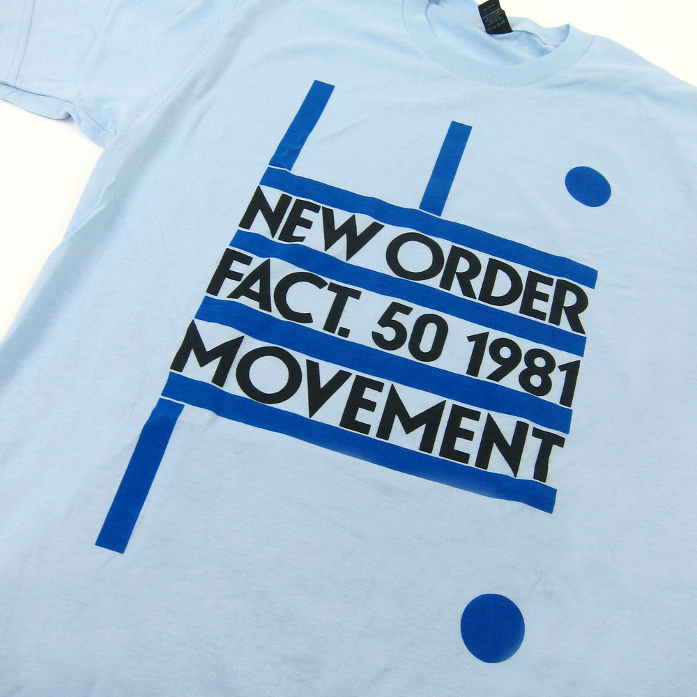 New Order: Fact. 50 1981 Movement Shirt - Light Blue