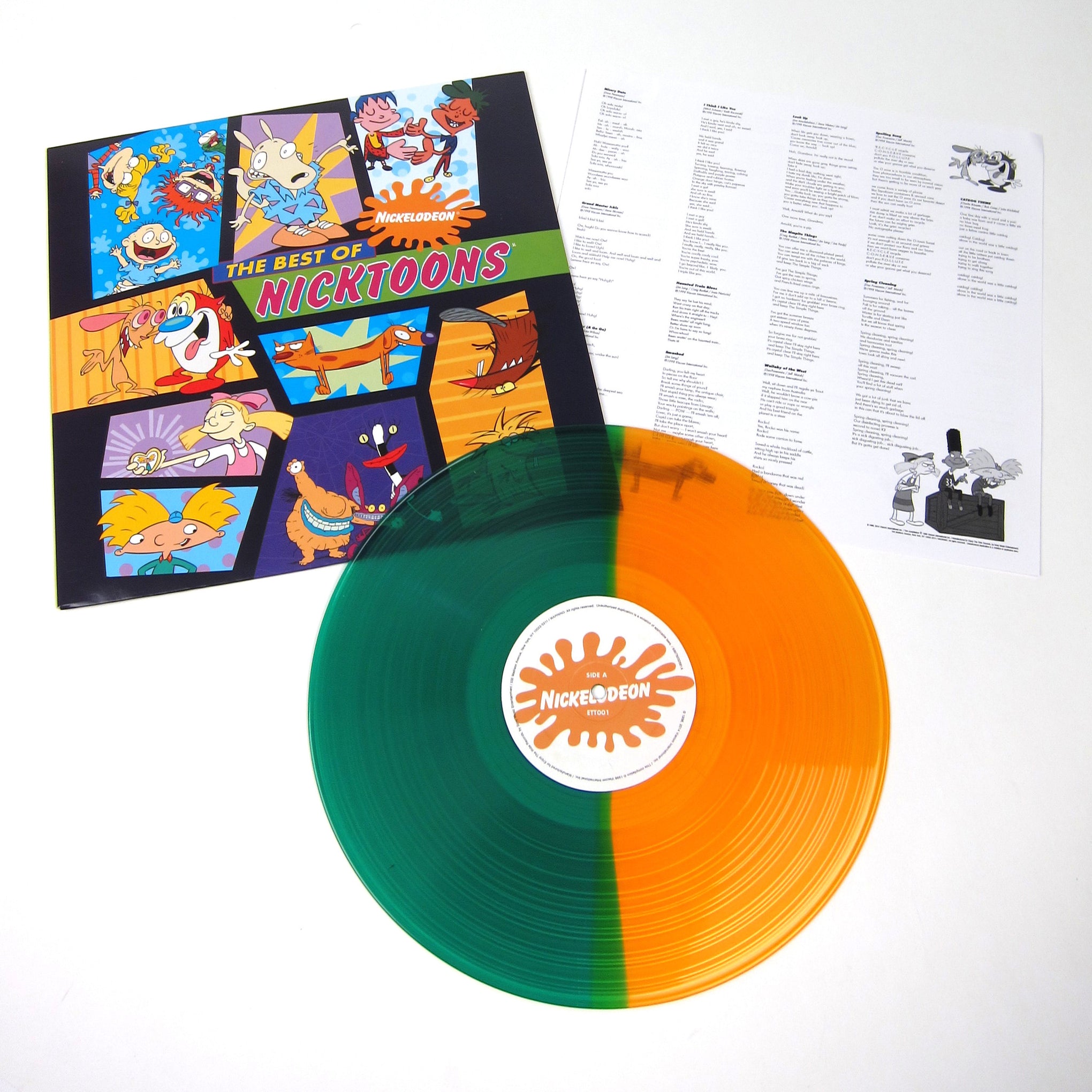 Nickelodeon: The Best Of Nicktoons (Colored Vinyl) Vinyl LP ...