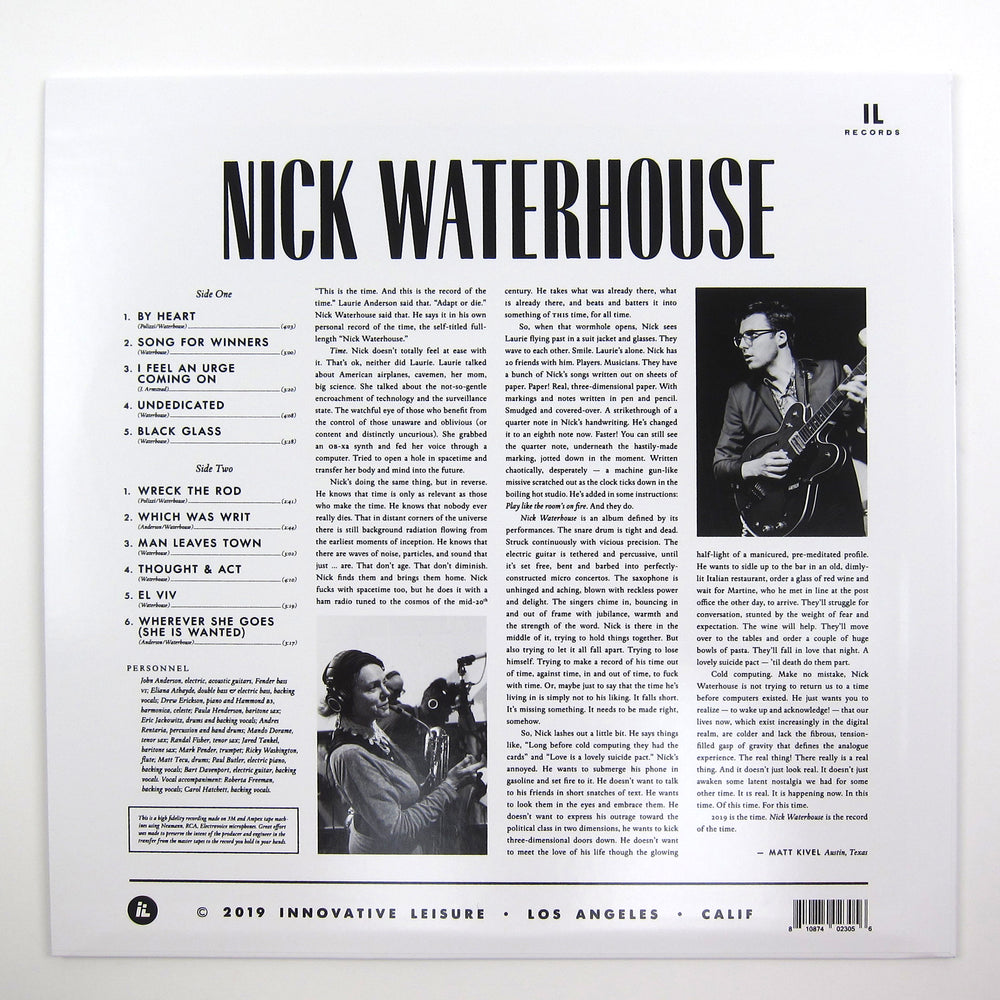 Nick Waterhouse: Nick Waterhouse Vinyl LP