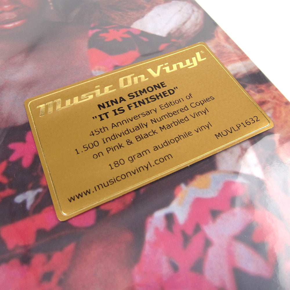 Nina Simone: It Is Finished (Music On Vinyl 180g, Colored Vinyl) Vinyl LP