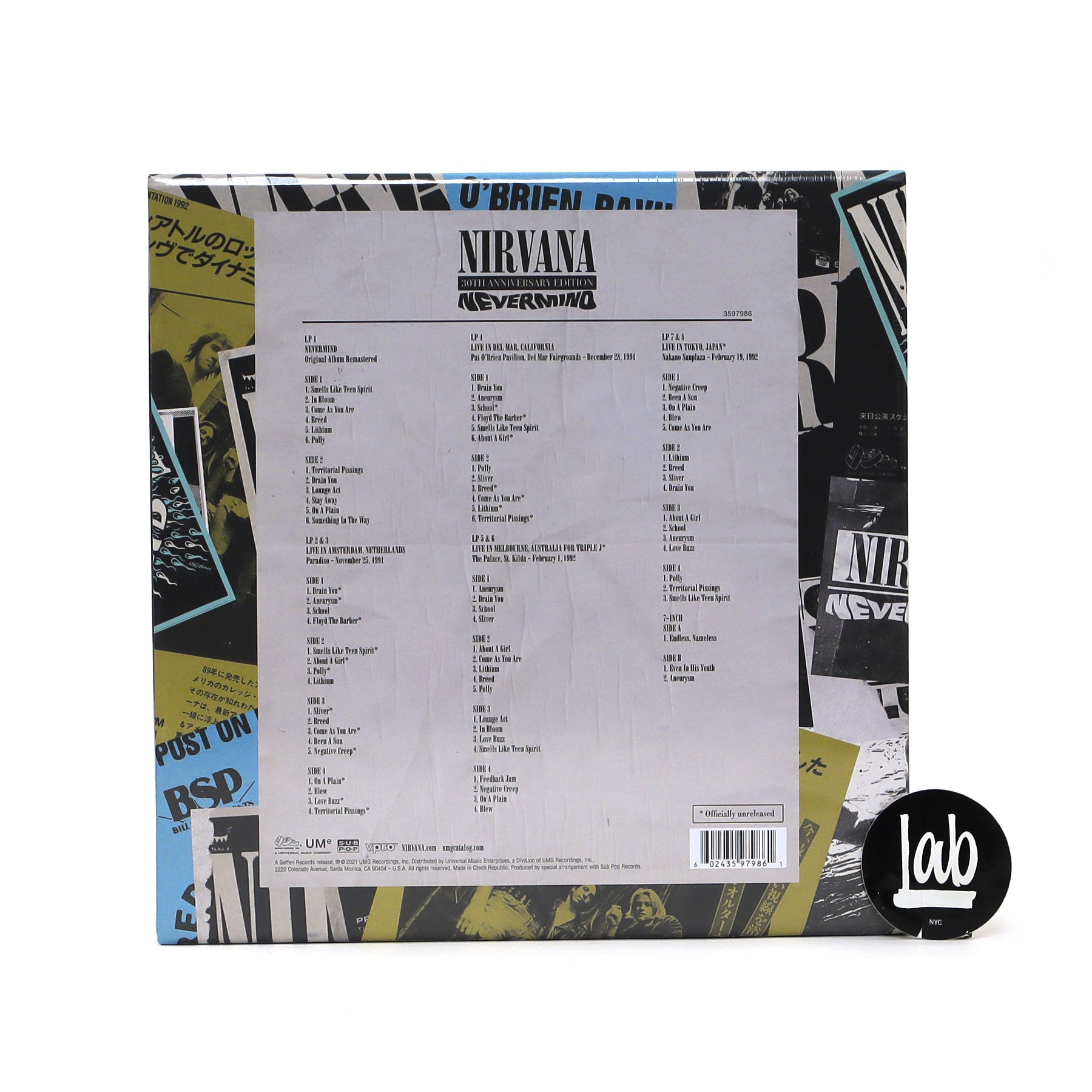 Nirvana: Nevermind - 30th Anniversary Edition (180g) Vinyl 8LP+7