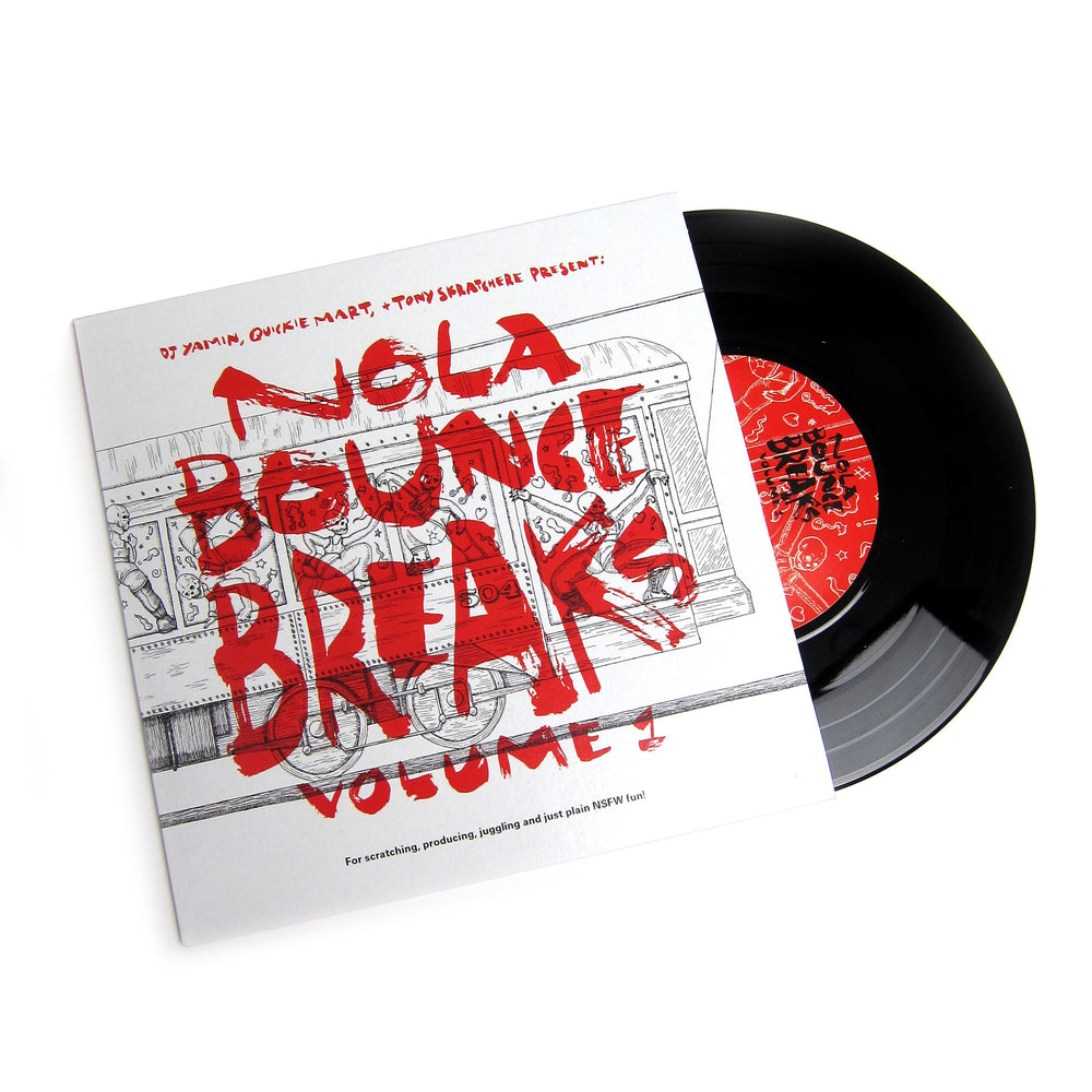 Superjock Records: Nola Bounce Breaks Vol.1 (DJ Yamin, Quickie Mart & Tony Skratchere) Vinyl 7"