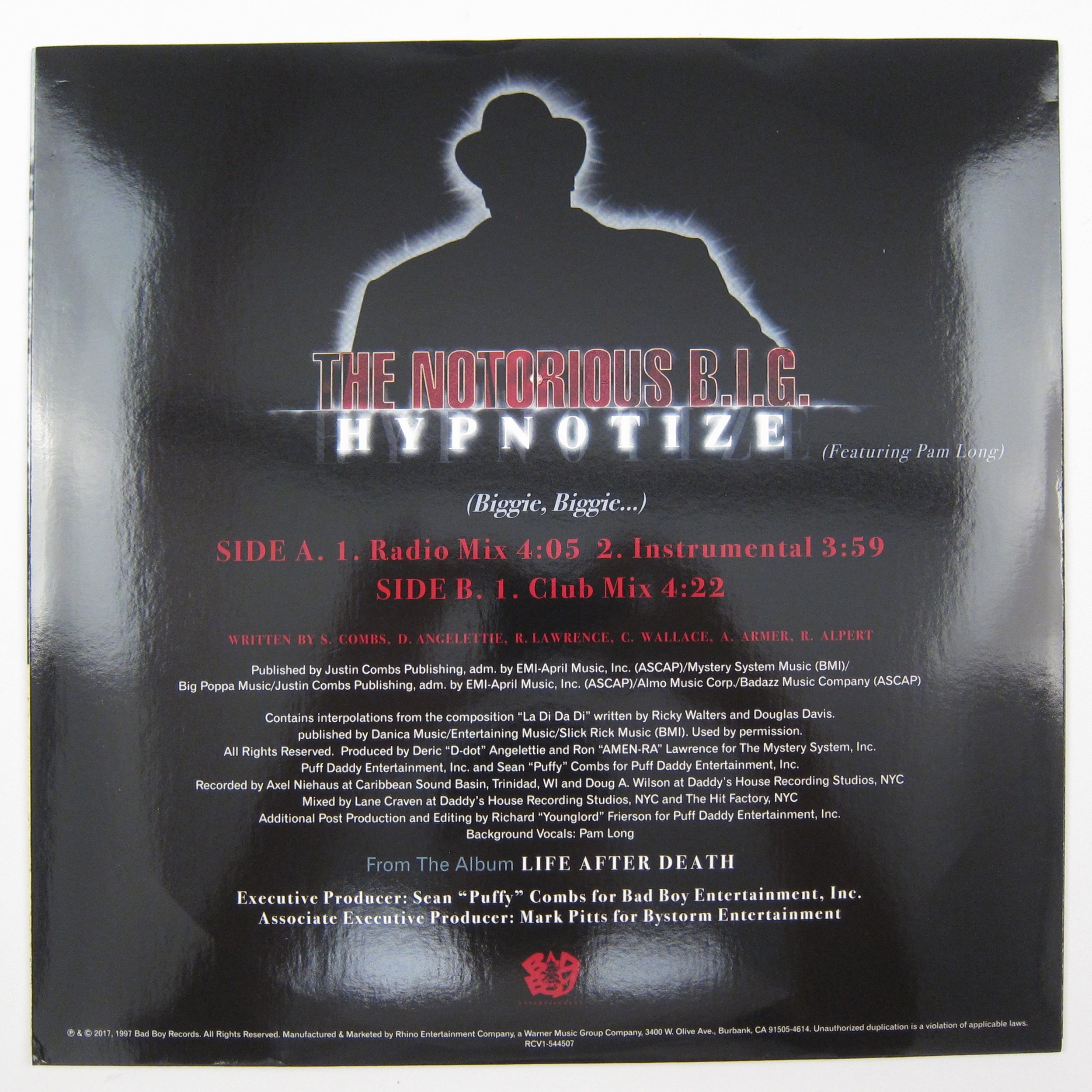 The Notorious B.I.G.: Hypnotize (Black & Orange) Vinyl 12