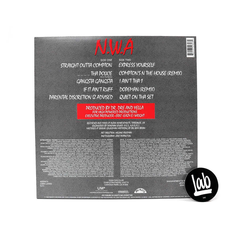 N.W.A.: Outta Compton Vinyl LP TurntableLab.com