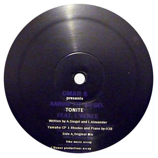 Omar-S: Tonite (Presents Aaron "FIT" Siegel) 12"