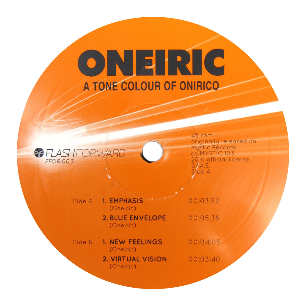 Oneiric: A Tone Colour Of Onirico Vinyl 12"