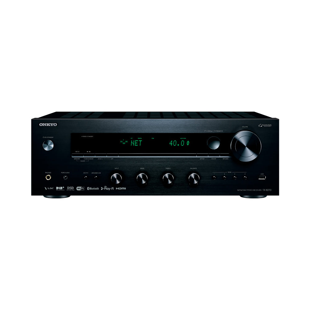 Onkyo: TX-8270 Network Stereo Receiver with Built-In HDMI, Wi-Fi & Bluetooth