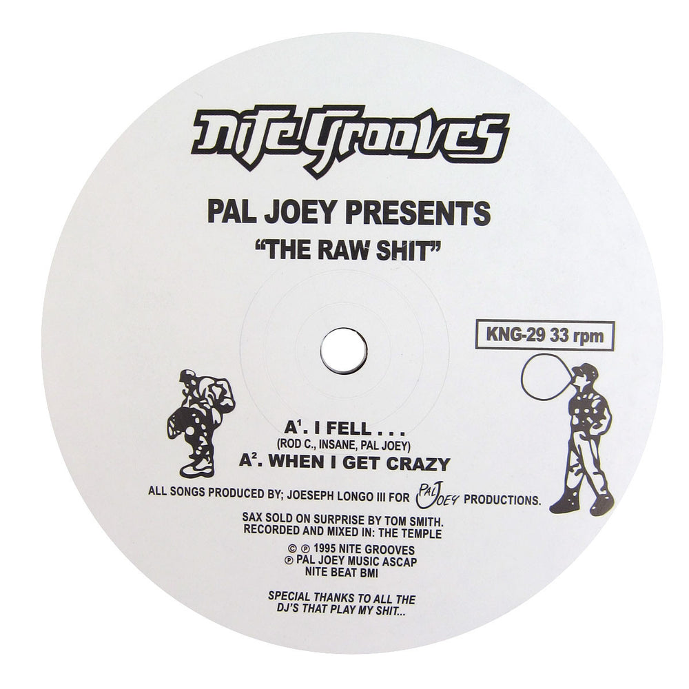 Pal Joey: The Raw Shit Vinyl 12"