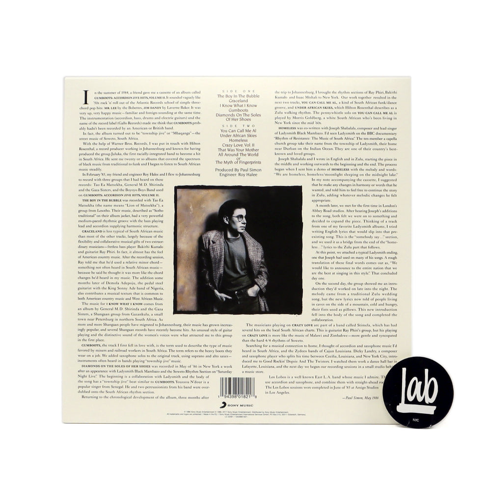 Paul Simon: Graceland (Import, Colored Vinyl) Vinyl LP