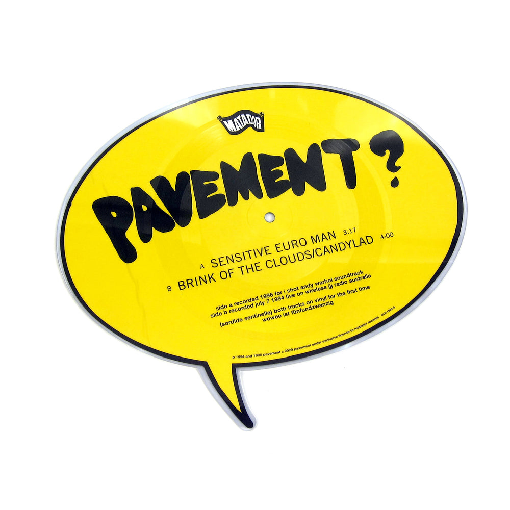 Pavement: Sensitive Euro Man (Pic Disc) Vinyl 7"