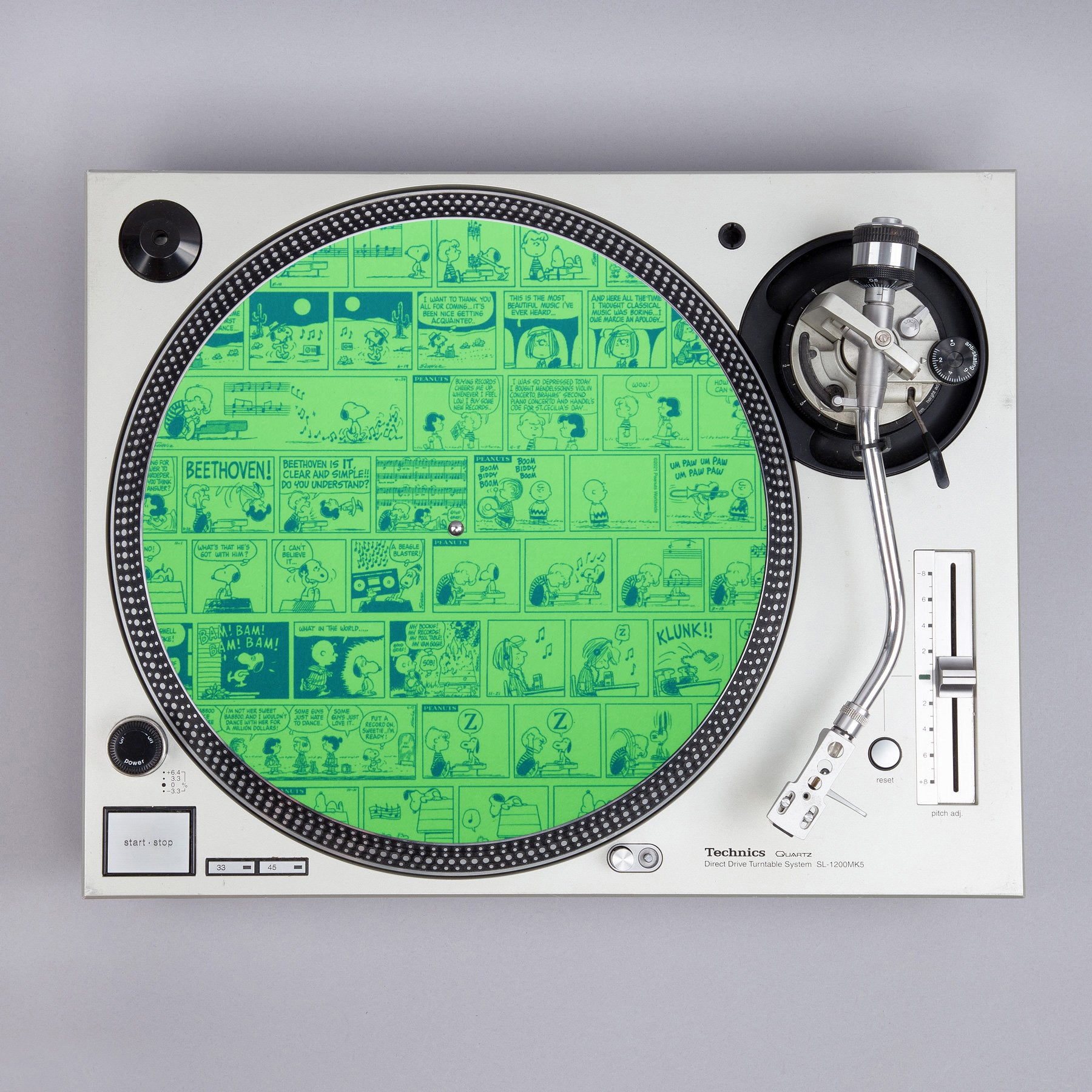 Comic Turntable Turntable Lab: Peanuts Comic Strip Record Mat Slipmat - Green ...