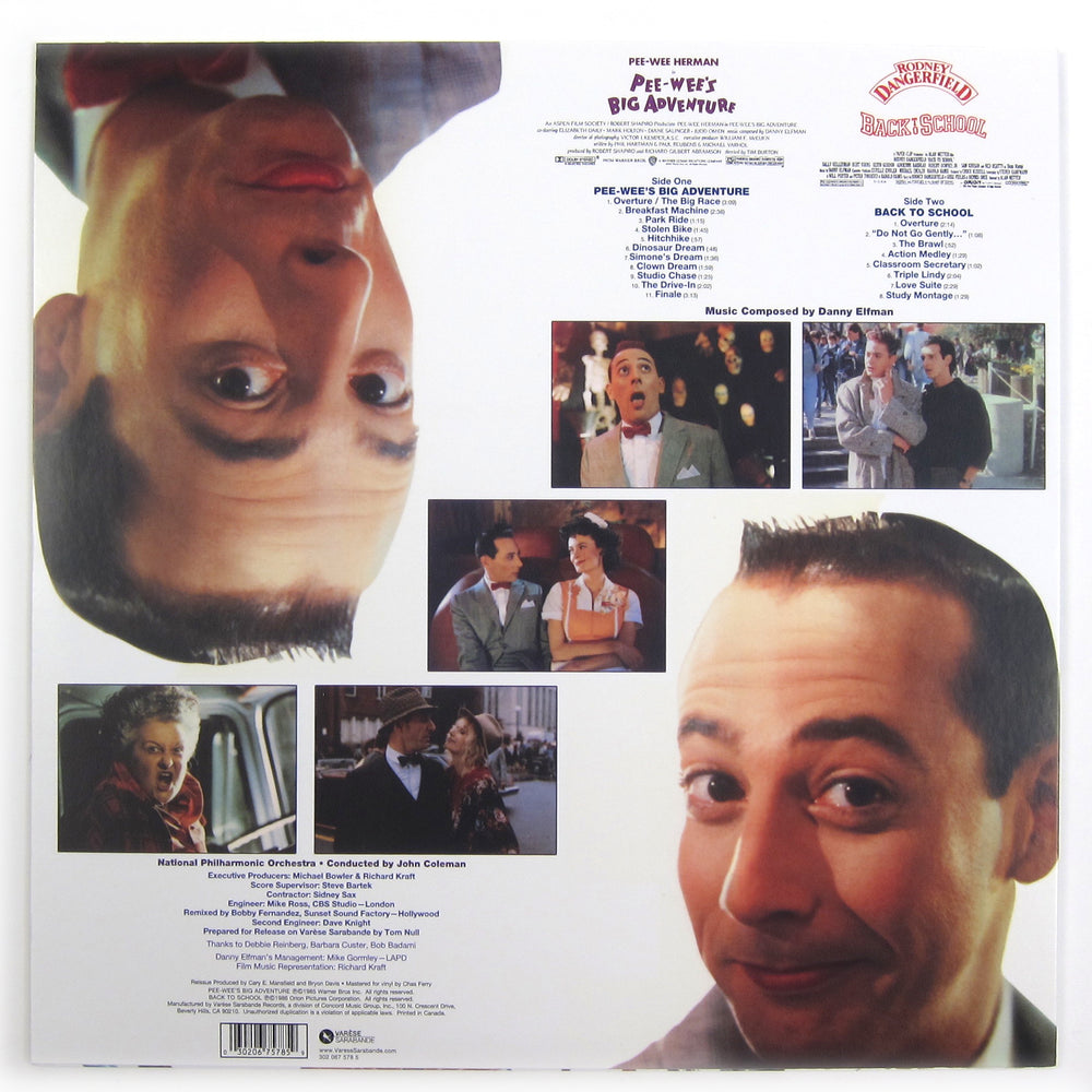 Danny Elfman: Pee-Wee's Big Adventure / Back To School Soundtracks Vinyl LP