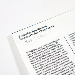 Philip Glass: Solo Piano (Music On Vinyl 180g, Colored Vinyl) Vinyl LP