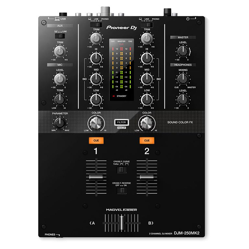 Pioneer DJ: DJM-250MK2 2-Channel Mixer