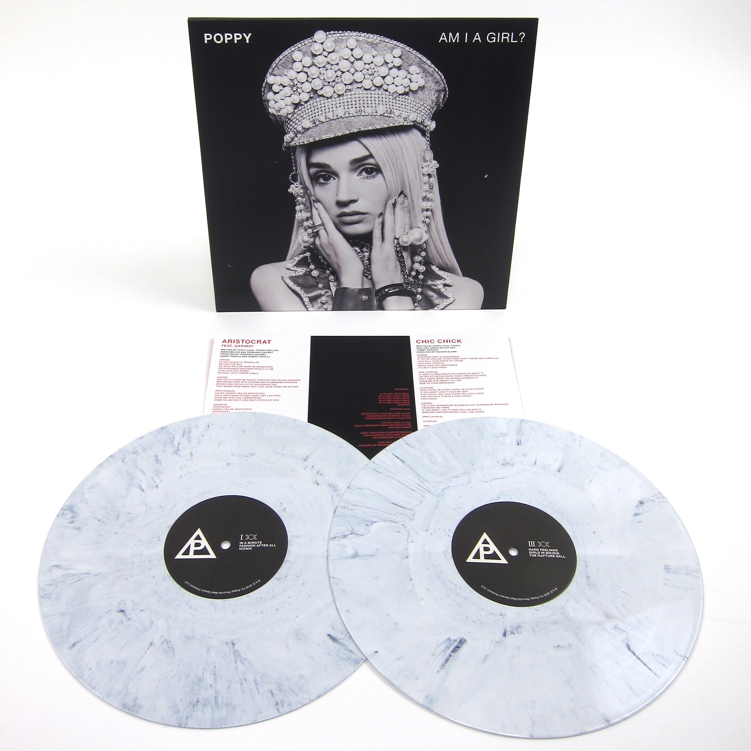 Poppy: Am I A Girl? (White / Black Marble Vinyl) Vinyl 2LP