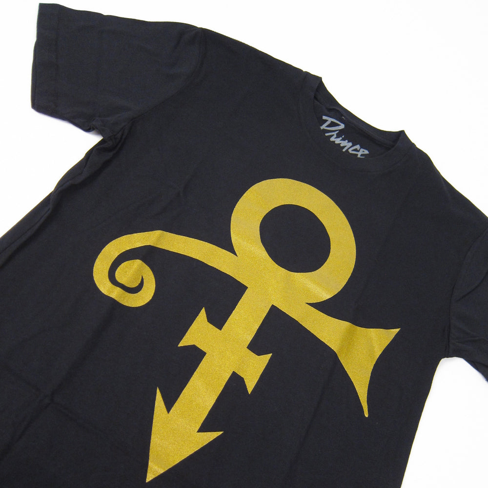 Prince: Gold Symbol Logo Shirt - Black