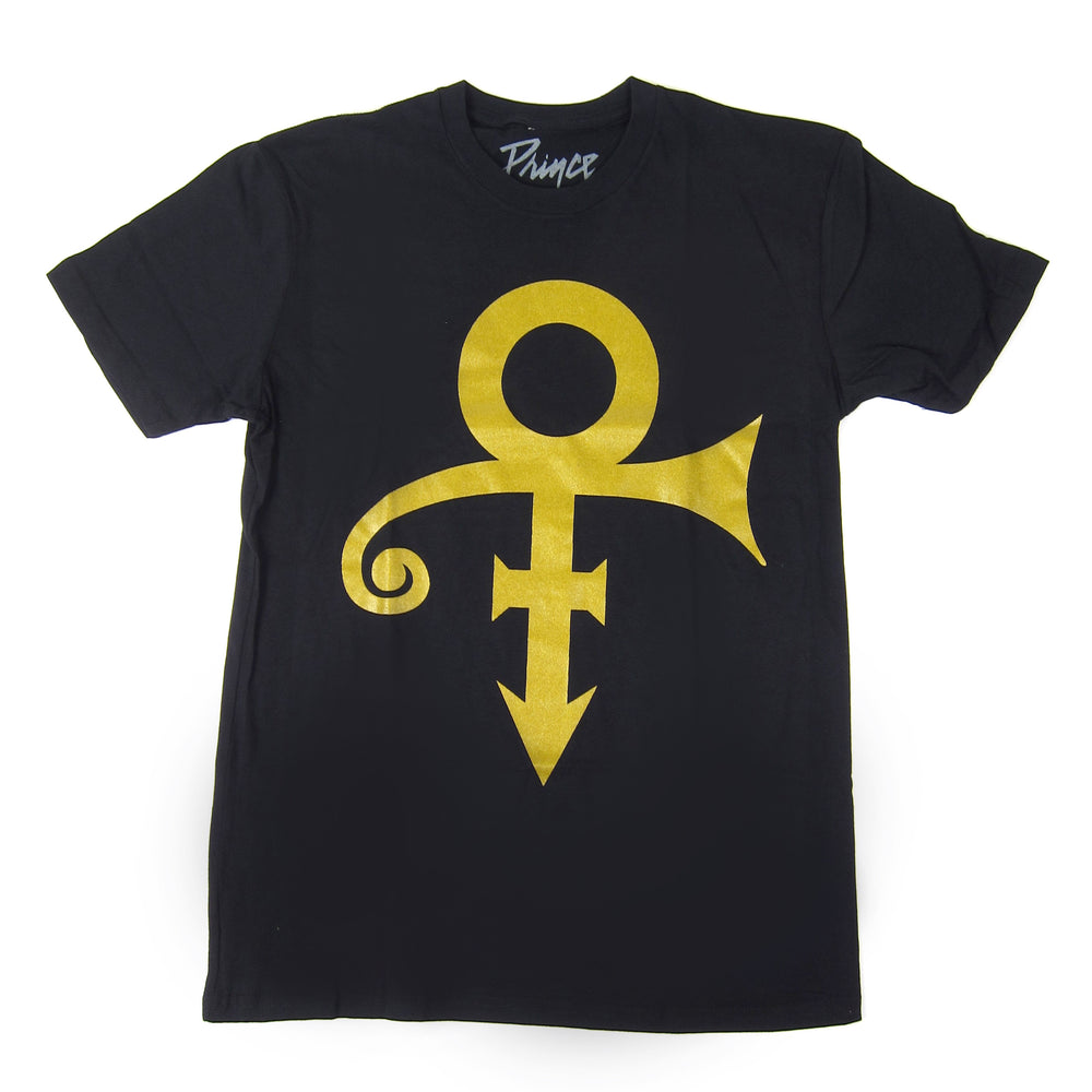Prince: Gold Symbol Logo Shirt - Black