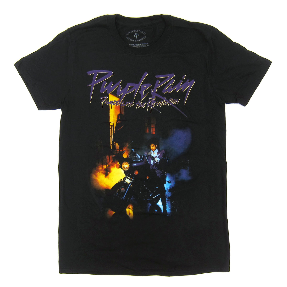 T-shirt Officiel Prince Purple Rain - Logo Cercle, Gris Charbon, Coupe Unisexe, 100% Coton - 6