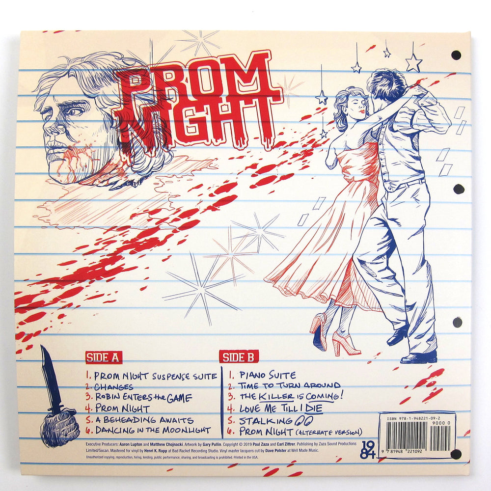 Paul Zaza & Carl Zittrer: Prom Night Soundtrack (Colored Vinyl) Vinyl LP
