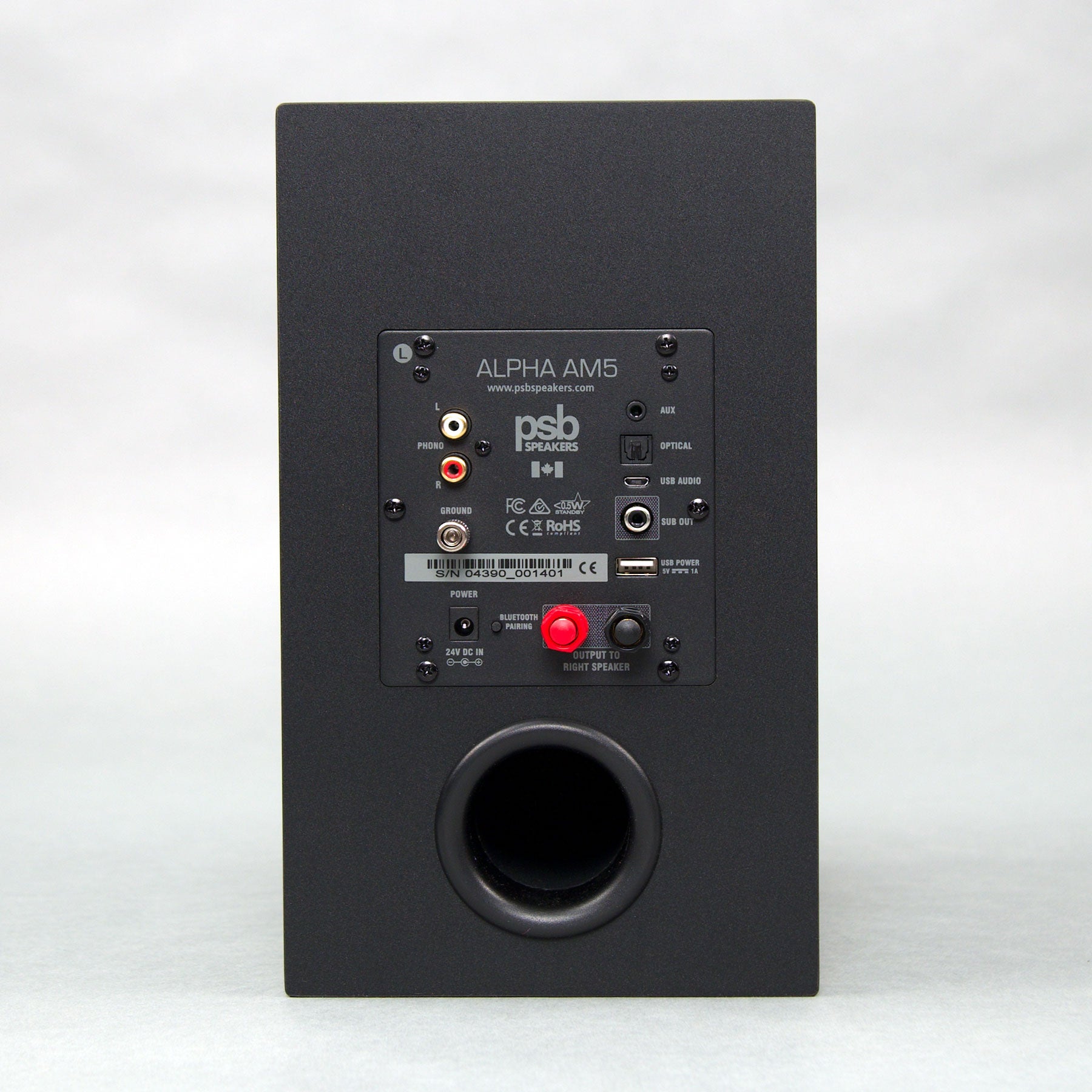 PSB Speakers Alpha AM5 Powered Bookshelf Speakers Black