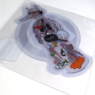 Quasimoto: Talkin Shit / Planned Attack - X-Ray Die Cut Picture Disc (Blue Variant) Vinyl 7" b-side