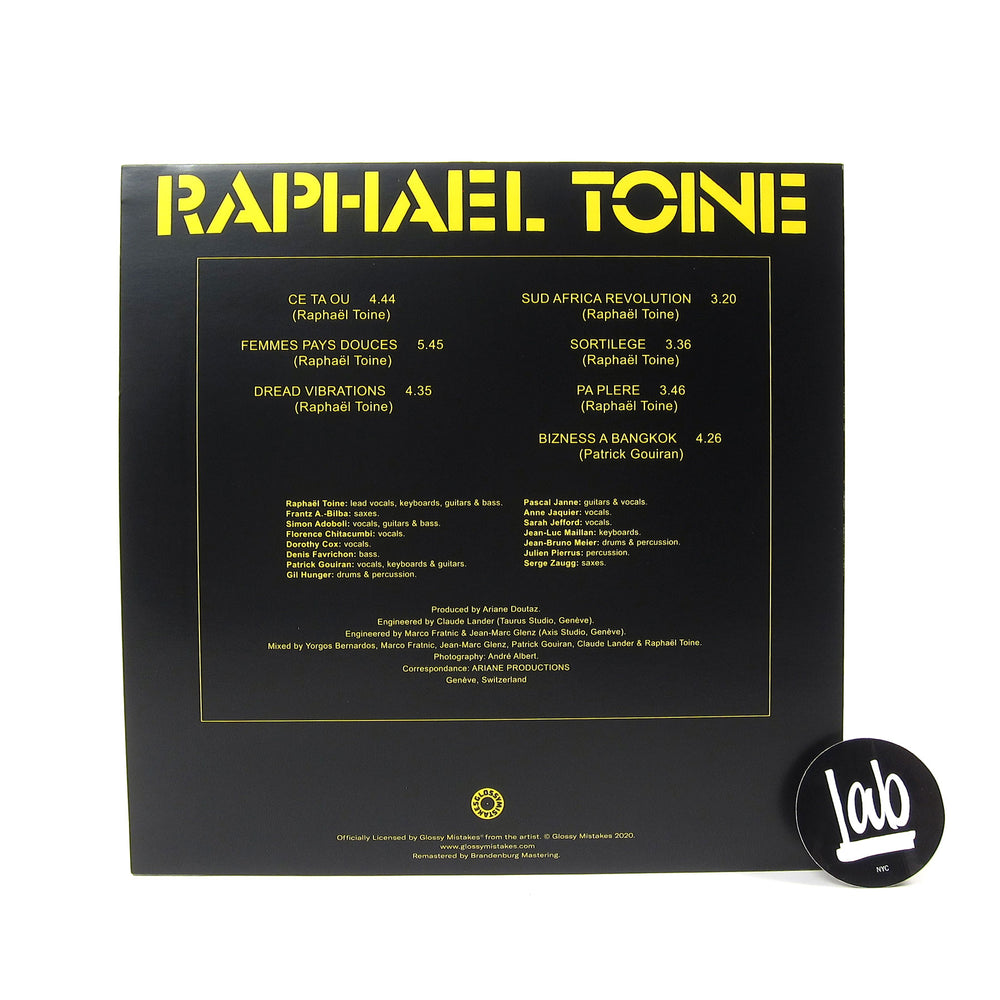 Raphael Toine: Ce Ta Ou / Sud Africa Revolution Vinyl LP