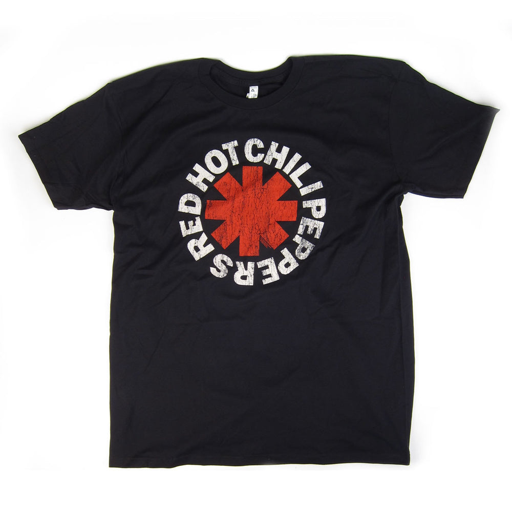 Red Hot Chili Peppers: Distressed Asterisk Shirt -Black